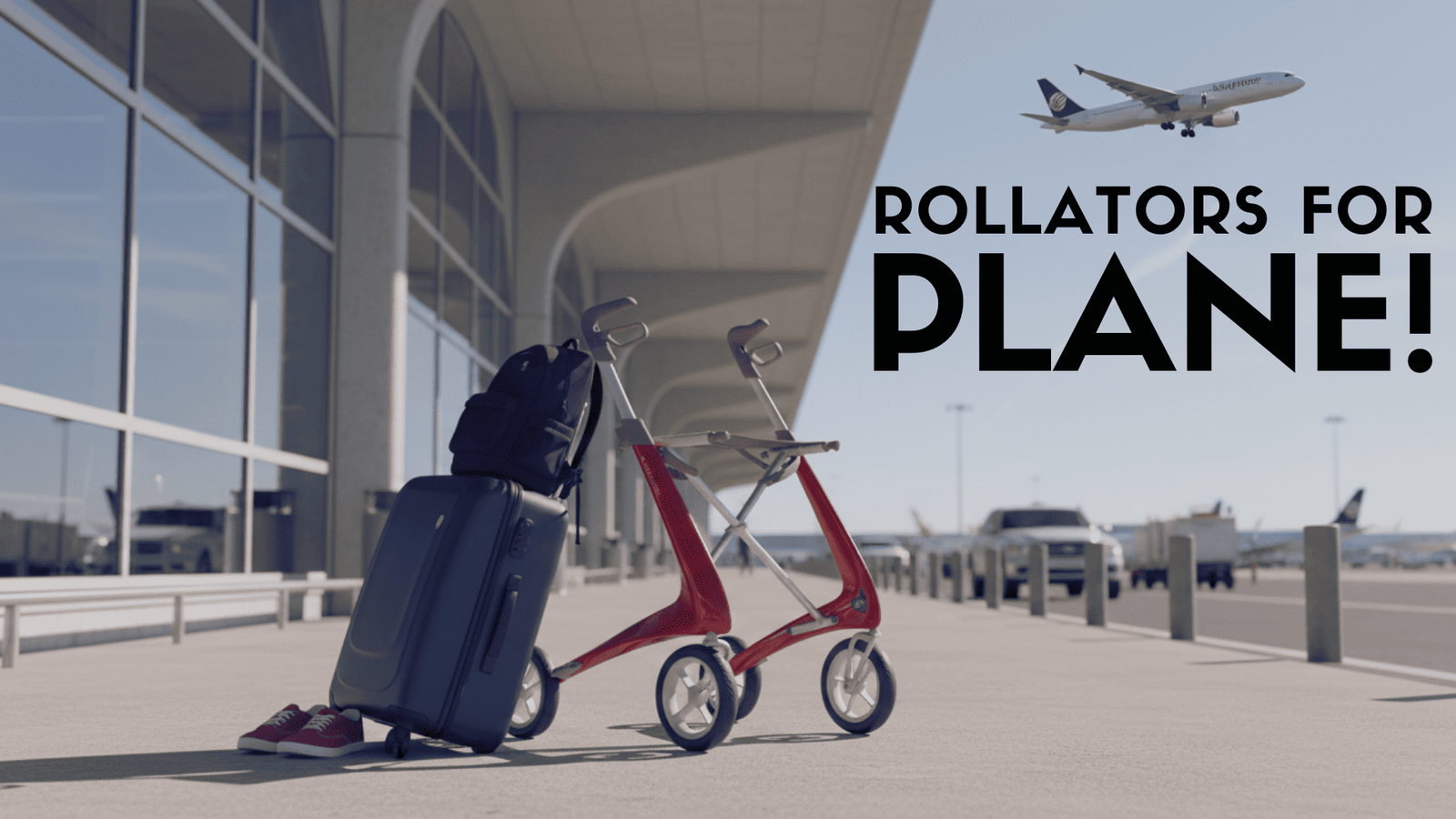 Rollator for plane